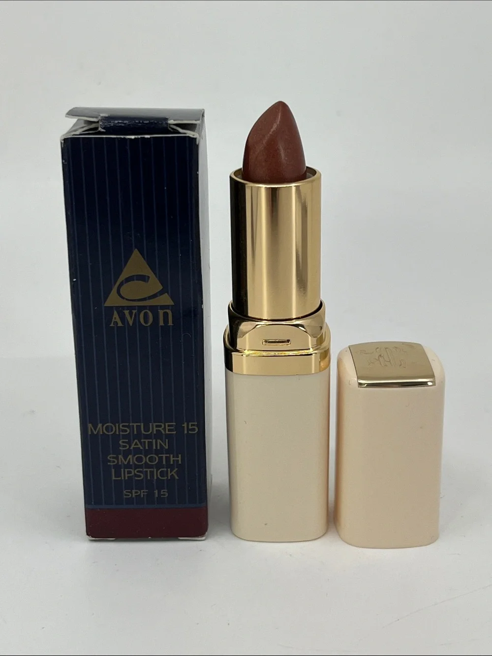 Avon Satin Moisture SPF 15 Smooth Lipstick - Bronze - Full Size